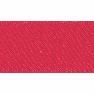 Double Faced Satin Ribbon Poppy Red 21 - 1m